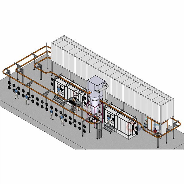 Automatic Powder Coating Line For Fan Cover