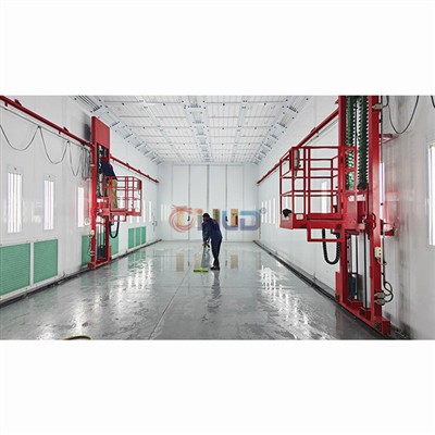 Naš tehničar vodio je instalaciju kabine za prskanje velikog autobusa u Kataru