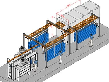 Manual Powder Coating Spraying Line For Sale Indonesia
